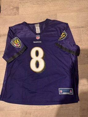 NFL Baltimore Ravens Purple Jersey with White & Gold Accents